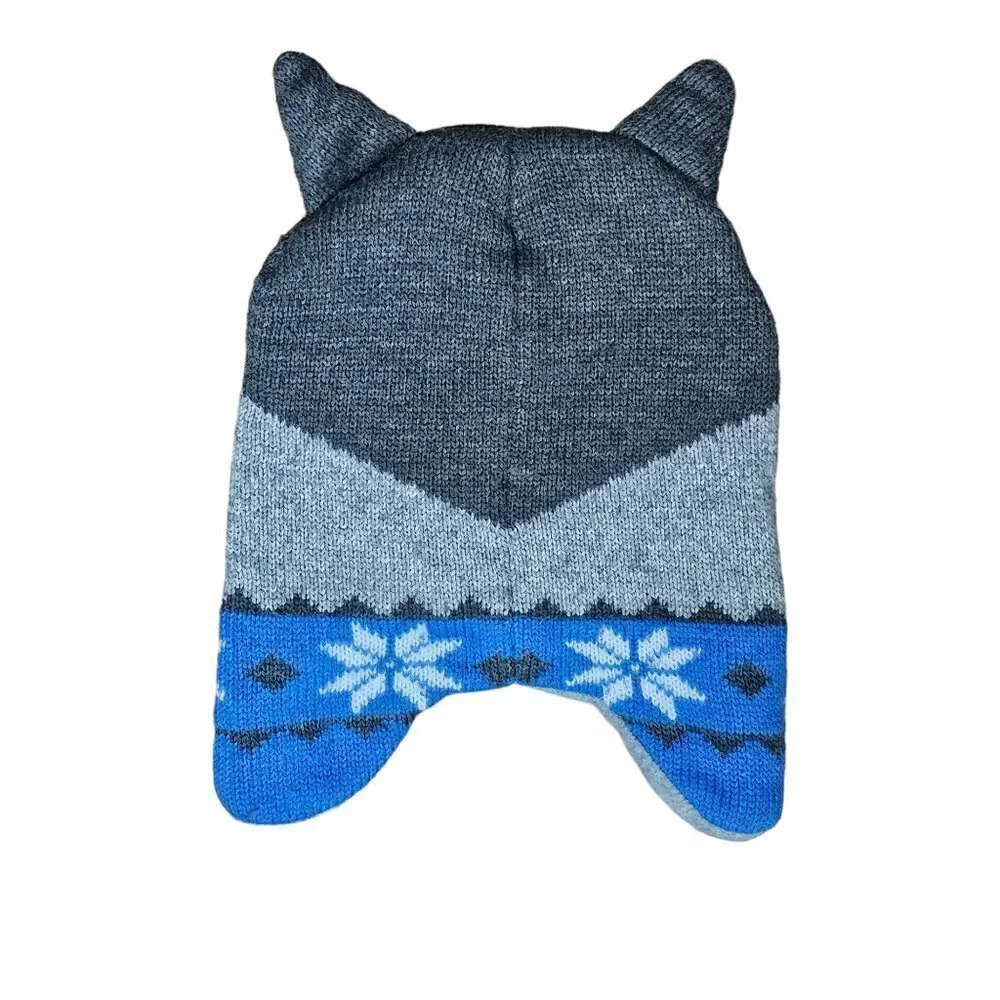 🚨Wolf Gray and Blue Beanie toddler Hat